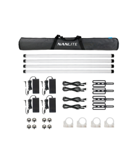 Nanlite PavoTube II 30X RGBWW LED Pixel Tube 4-Light Kit - Second Gen